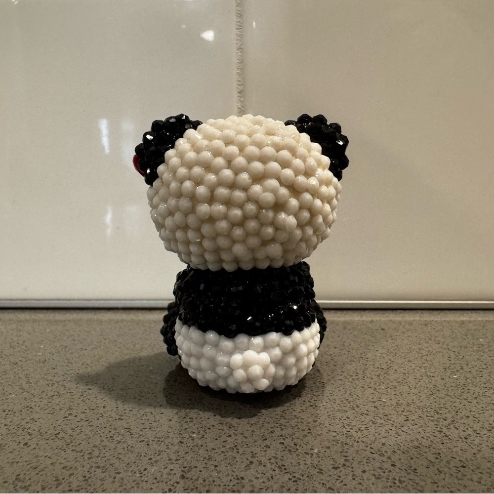 Hand rhinestoned | TY Panda Figurine | Custom - Picture 3 of 5